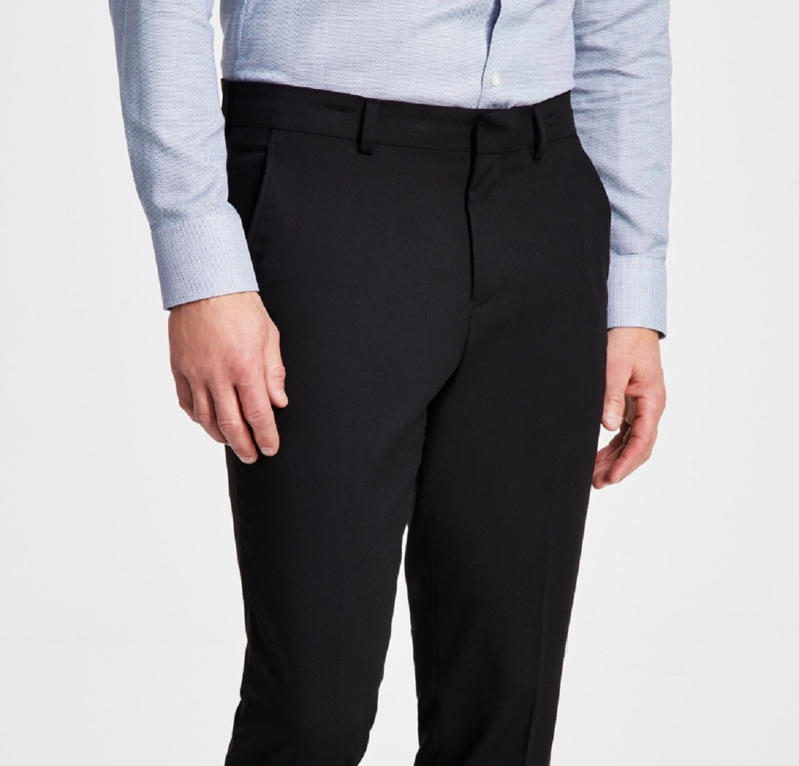 Terno masculino Kenneth Cole Reaction, calça slim fit separada, preta, tamanho 38x34
