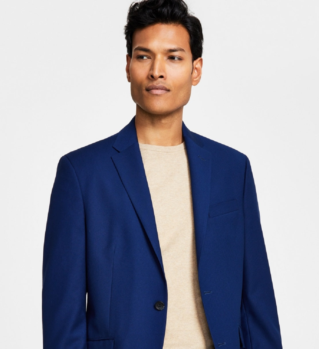 Kenneth Cole Reaction Techni Cole Suit Separado Slim Fit Paletó Azul Tamanho 44