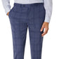 Calvin Klein Terno Masculino Slim Fit Xadrez Calça Separada Azul Tamanho 32X34