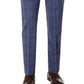 Calvin Klein Terno Masculino Slim Fit Xadrez Calça Separada Azul Tamanho 32X34