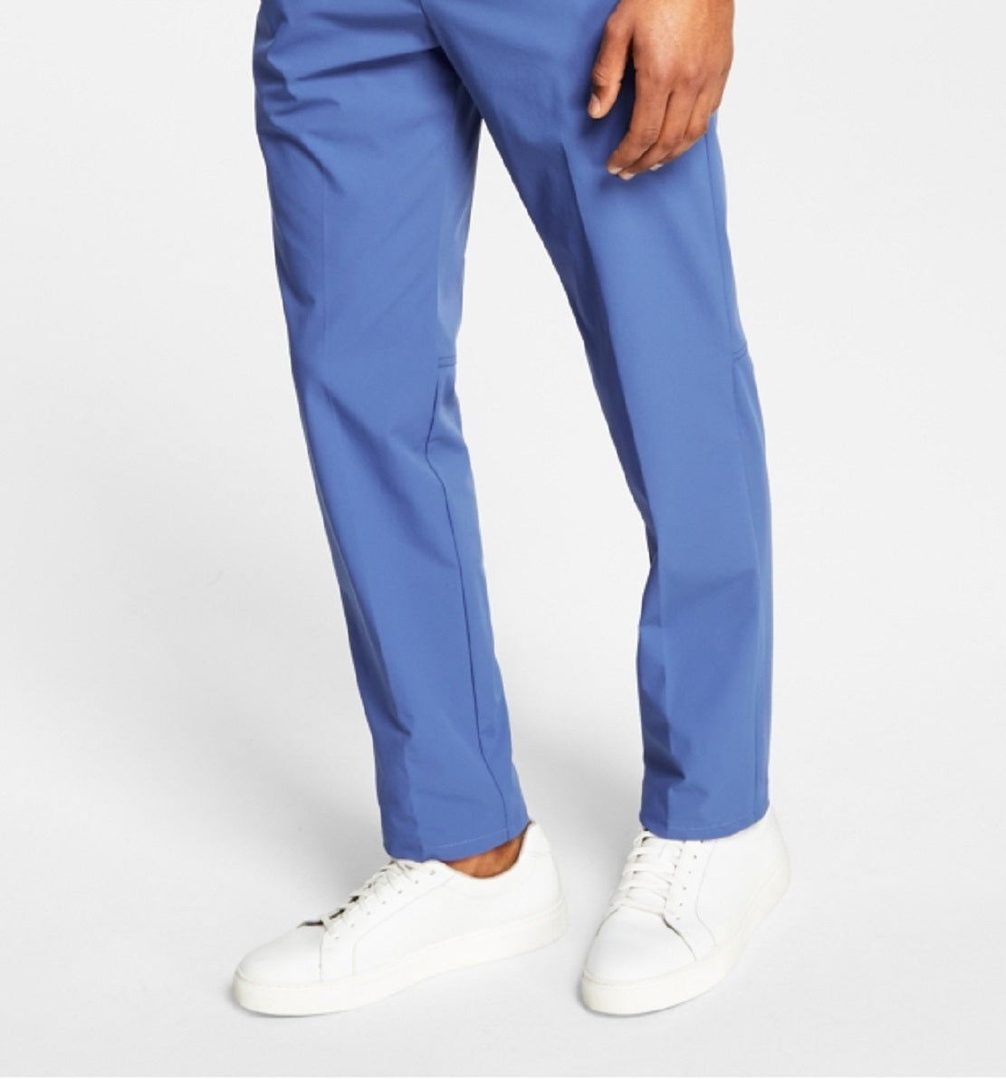 Calça Calvin Klein Masculina Slim Fit Tech Solid Performance Azul Tamanho 34X34