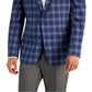 Blazer masculino slim fit estampado azul Bar III, tamanho 40