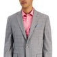 Blazer masculino slim fit estampado Bar III cinza tamanho 38