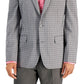 Blazer masculino slim fit estampado Bar III cinza tamanho 38