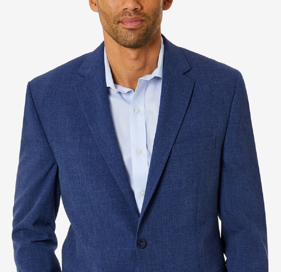 Casaco esportivo masculino Club Room Classic Fit Solid, azul, tamanho 38