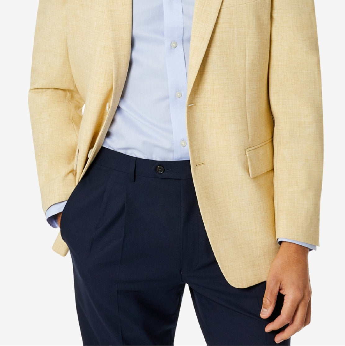Casaco esportivo masculino clássico Club Room, amarelo, tamanho 42