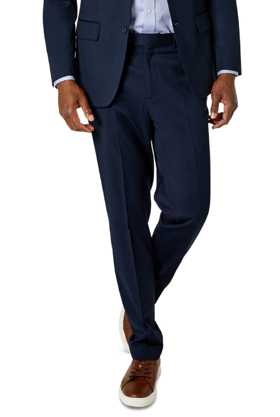 Ternos masculinos Van Heusen Flex Plain Slim Fit azul tamanho 42