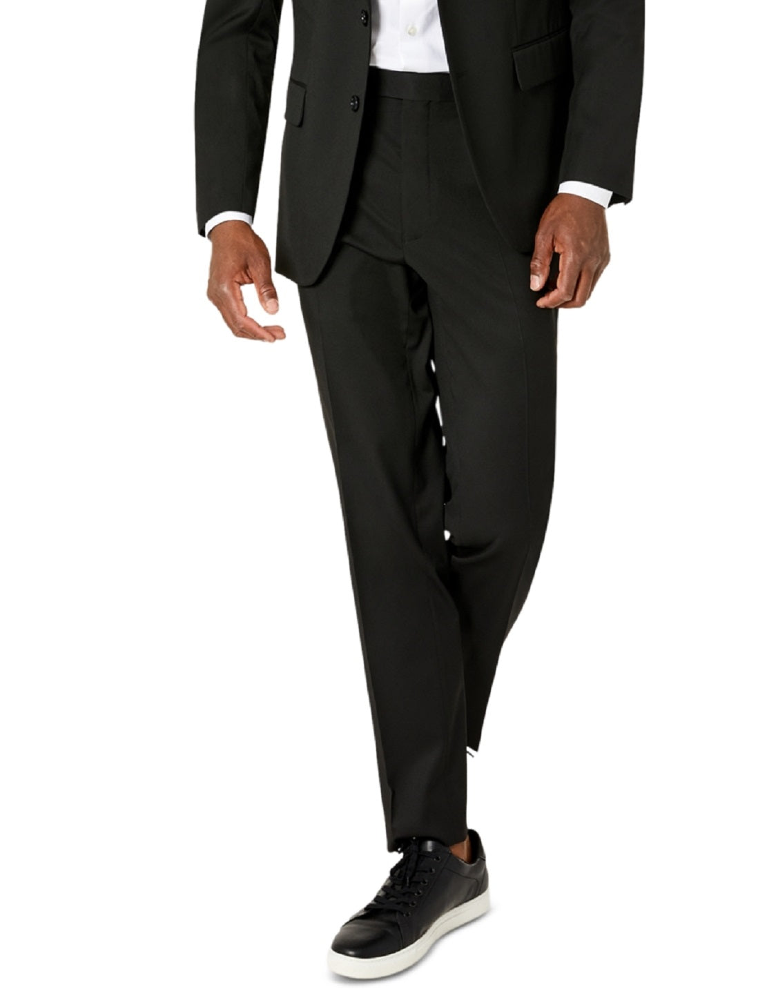 Terno masculino Van Heusen Flex Plain Slim Fit, preto, tamanho 40