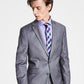 Terno Kenneth Cole Reaction Ready Flex Slim Fit Masculino Cinza Tamanho 42