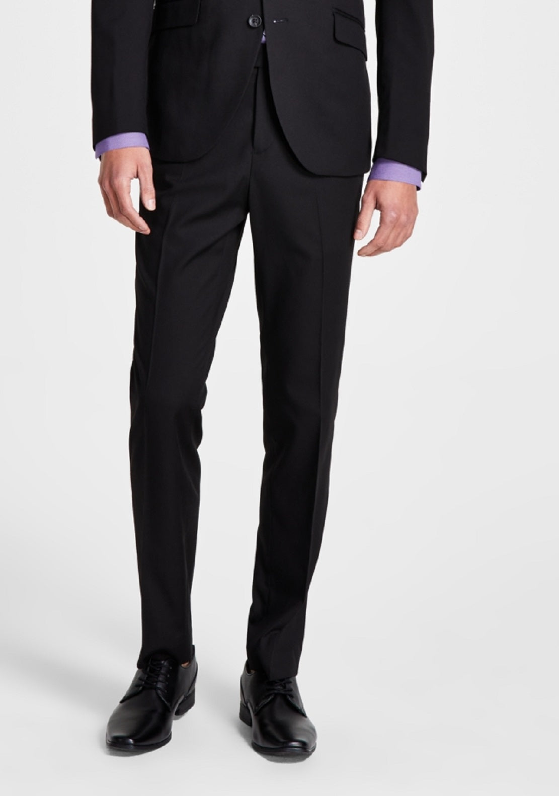 Terno Kenneth Cole Reaction Ready Flex Slim Fit Masculino Preto Tamanho 40
