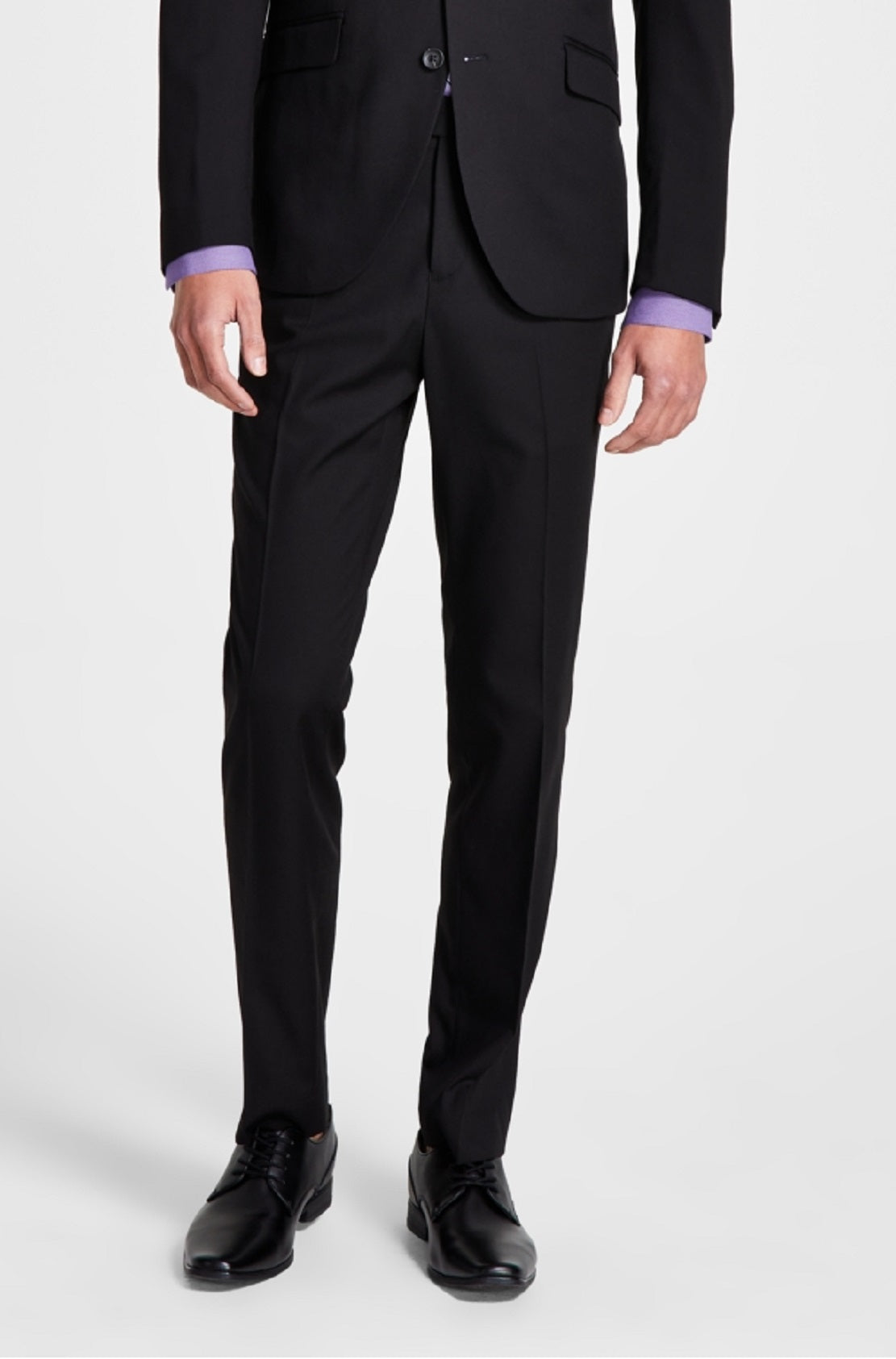 Terno Kenneth Cole Reaction Ready Flex Slim Fit Masculino Preto Tamanho 44