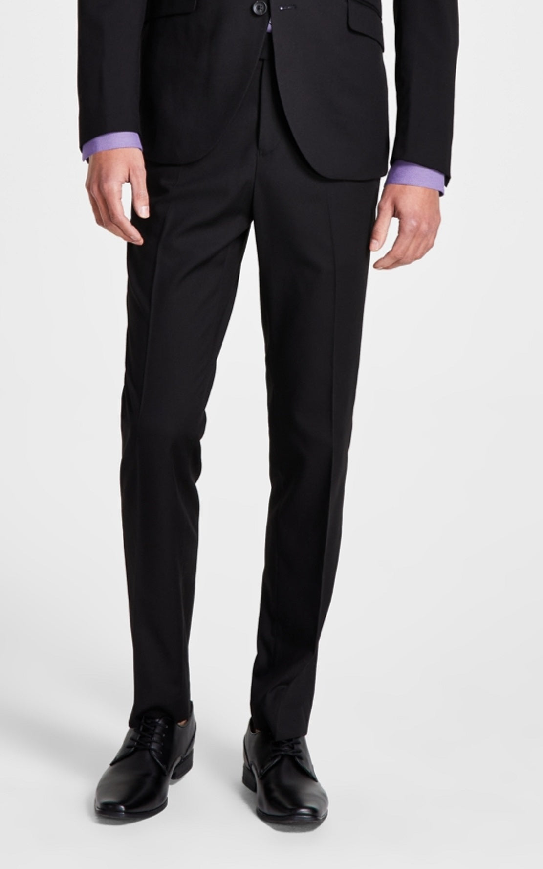 Terno Kenneth Cole Reaction Ready Flex Slim Fit Masculino Preto Tamanho 46