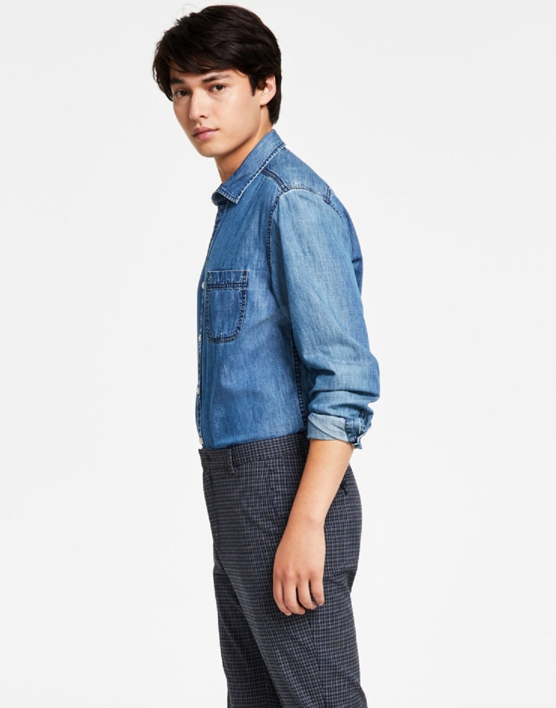 Calça Tommy Hilfiger Masculina Modern Fit Th Flex Stretch Cinza Tamanho 36x30