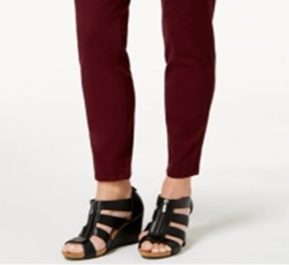 Calça jeans skinny feminina Style &amp; Co Curvy Fit vermelha tamanho 2 Petite