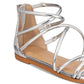 Sandálias Westley Gladiator Femininas Material Girl Cinza Tamanho 6,5 M