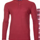 Conjunto de calça térmica masculina Isotoner Signature, vermelha, tamanho X-G