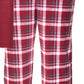 Conjunto de calça térmica masculina Isotoner Signature, vermelha, tamanho X-G