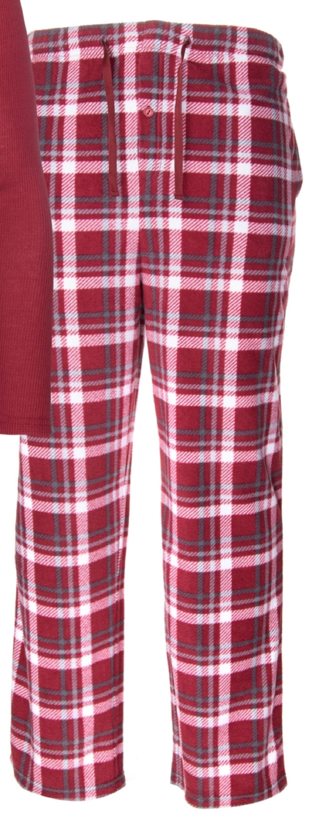 Conjunto de calça térmica masculina Isotoner Signature, vermelha, tamanho X-G