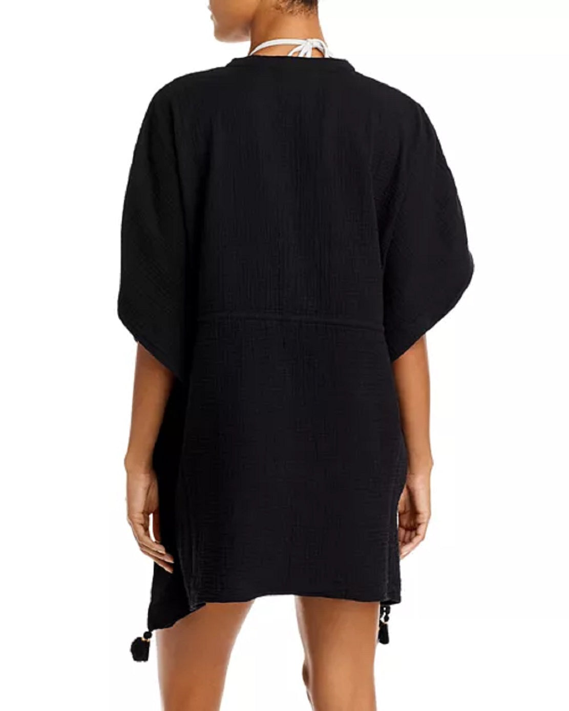 Echo Feminino Gaze Caftan Swim Cover Up Maiô Preto Tamanho Regular