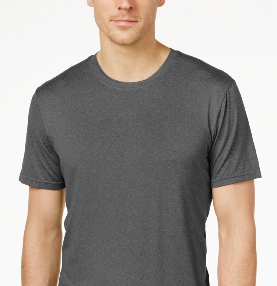Camiseta masculina ultramacia e fresca para dormir, gola redonda, tamanho grande, cinza, 32 Degrees