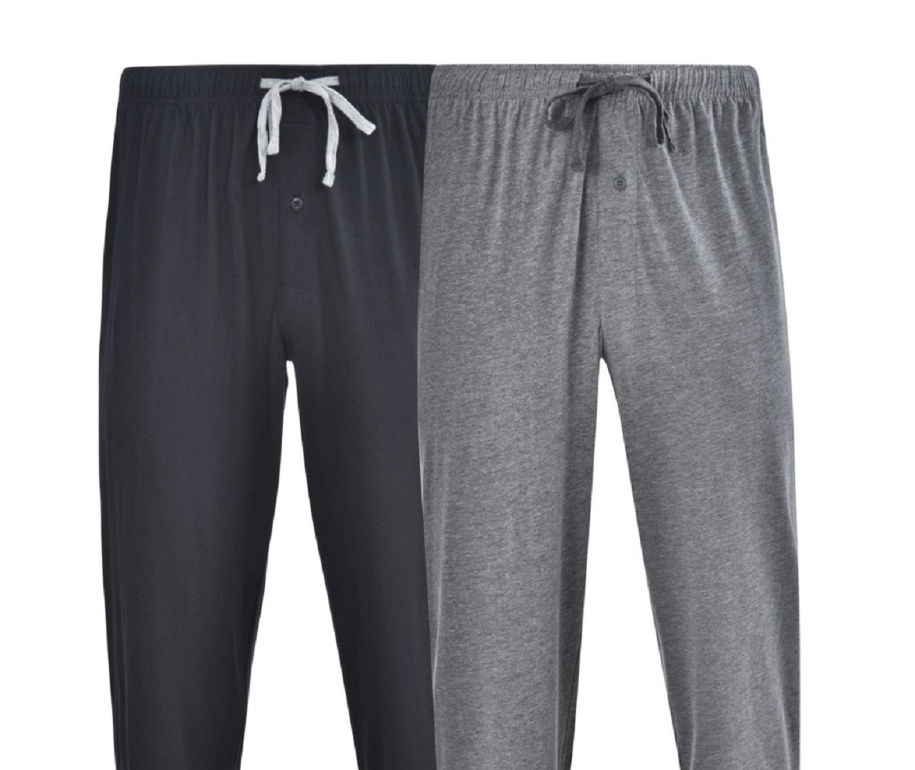 Pacote com 2 calças Hanes Big And Tall Knit para homem, cinzento, tamanho grande