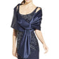Adrianna Papell Xale Feminino Azul Tamanho Regular