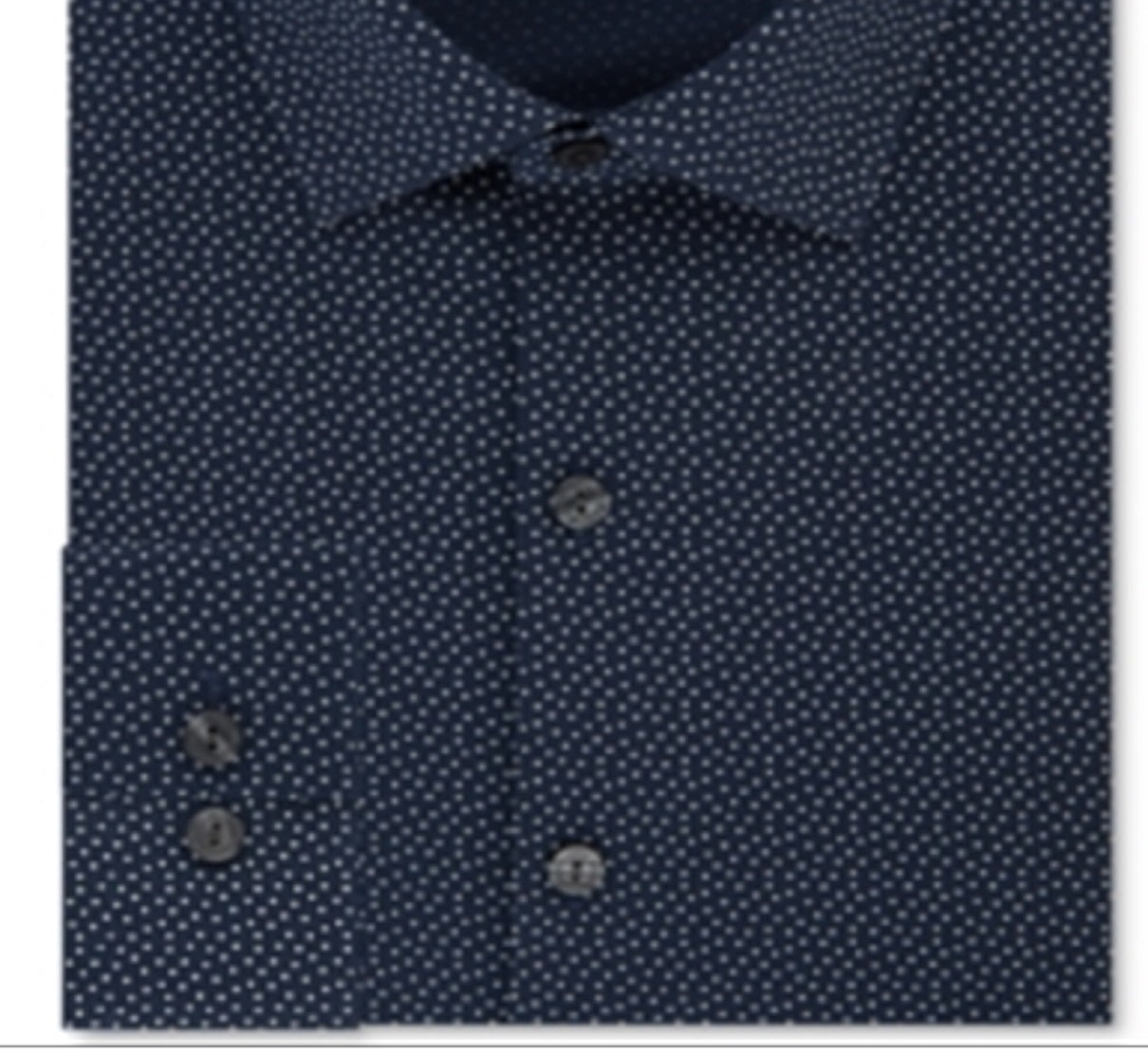 Camisa masculina Kenneth Cole Reaction Slim Fit com botões e gola azul, tamanho 34x35