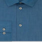Camisa social masculina Kenneth Cole Regular Fit Solid Azul Tamanho -G