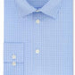 Camisa social masculina Kenneth Cole Regular Fit xadrez e listras, azul, tamanho G