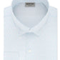 Camisa social masculina Kenneth Cole com gola estampada e corte slim, azul, tamanho 36-37