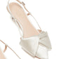 Kate Spade New York Feminino Marseille Bow Bico Fino Slingback Scarpin Branco Tamanho 8 B