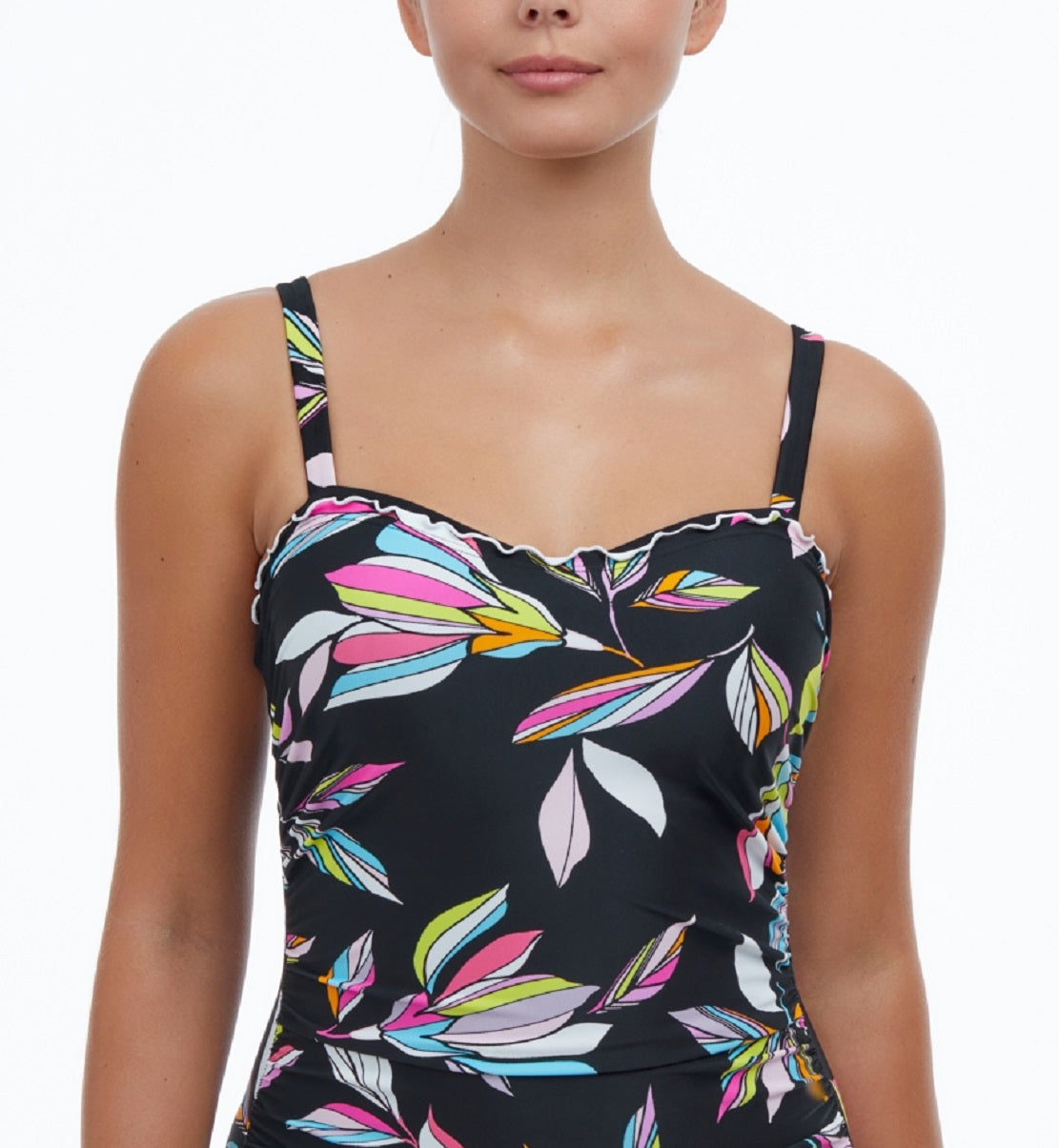 Maiô feminino Monaco D Cup da Profile By Gottex, preto, tamanho 27