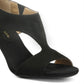 Adrienne Vittadini Venus Peep Toe Shootie Feminino Preto Tamanho 8 M