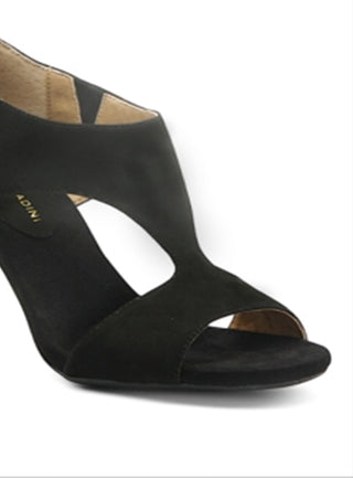 Adrienne Vittadini Venus Peep Toe Shootie Feminino Preto Tamanho 8 M