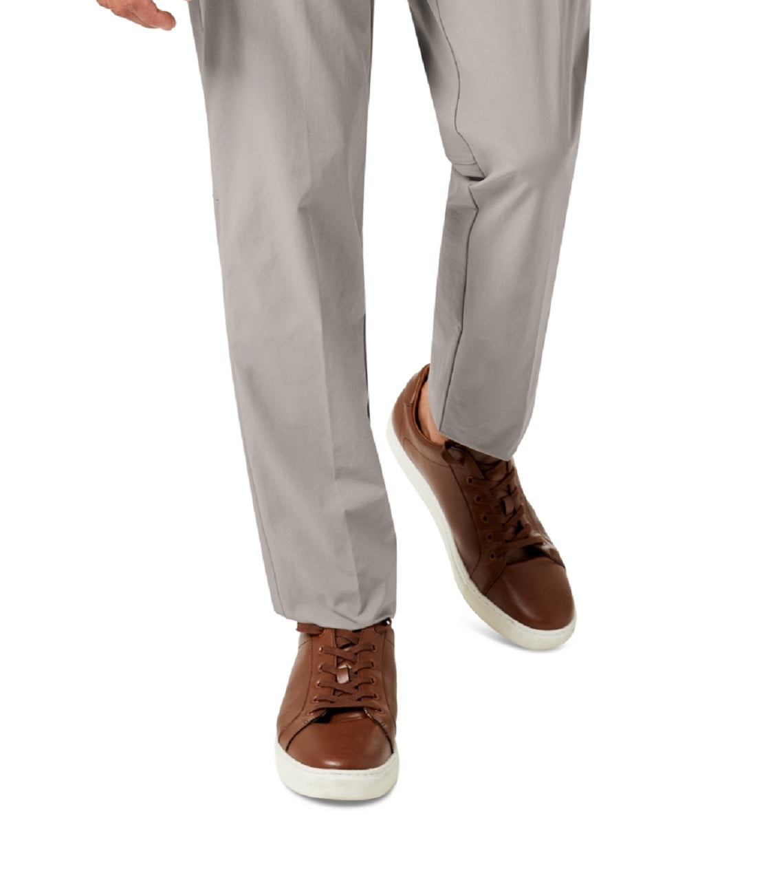 Calça social Calvin Klein Slim Fit Tech Solid Performance Masculina Cinza Tamanho 36X32