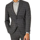 Terno masculino Kenneth Cole Reaction Slim Fit Ready Flex Stretch cinza tamanho 44