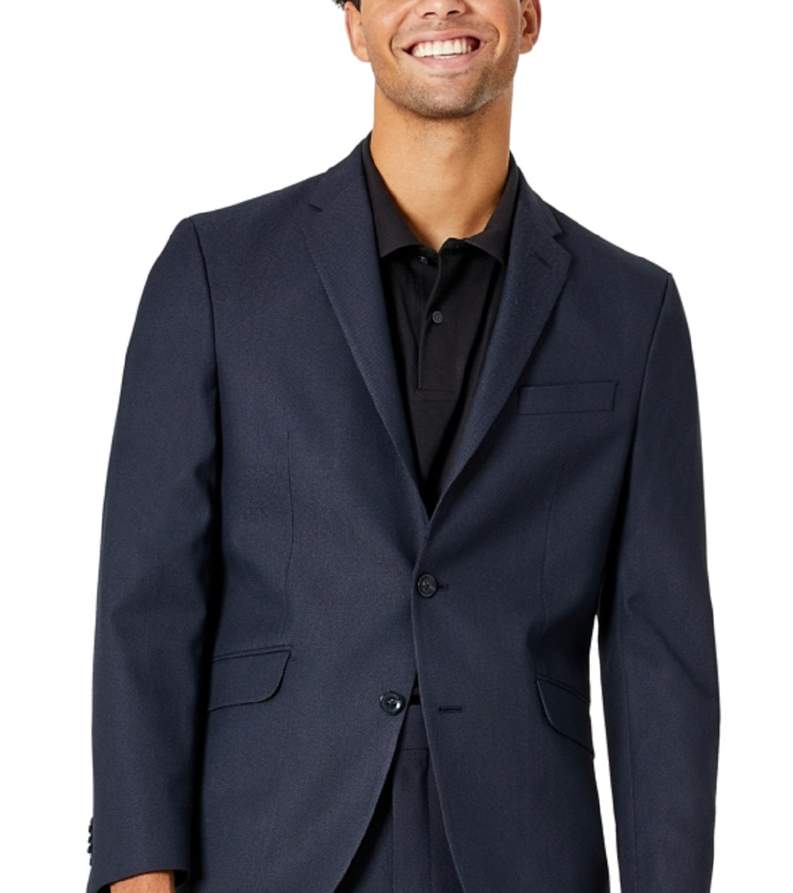 Terno masculino Kenneth Cole Reaction Slim Fit Ready Flex Stretch Azul Tamanho 40