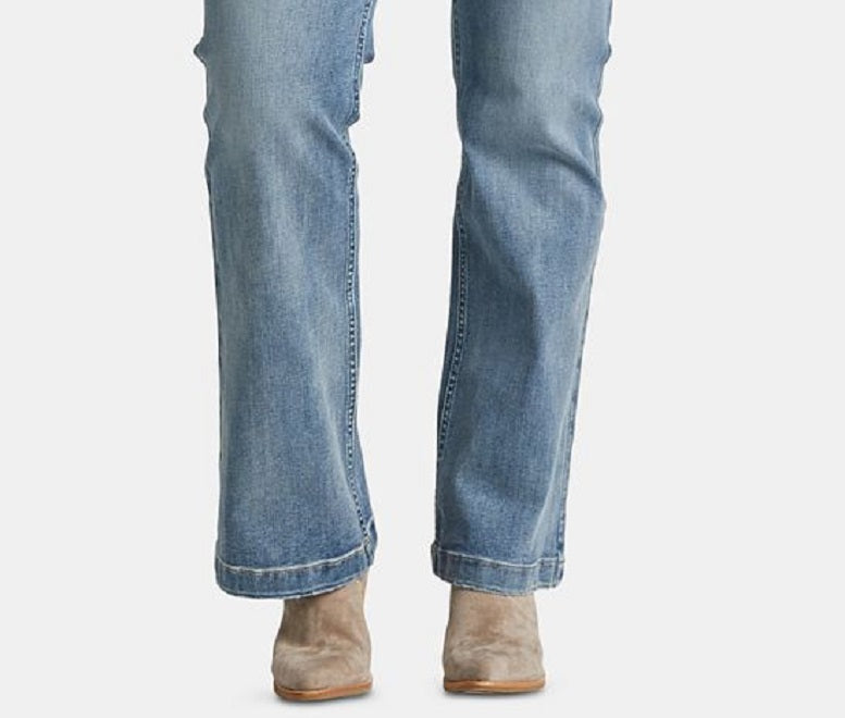 Calça jeans feminina Suki Bootcut da Silver Jeans Co., azul, tamanho 18W