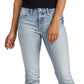 Calça jeans reta feminina mais procurada da Silver Jeans Co., azul, tamanho 31