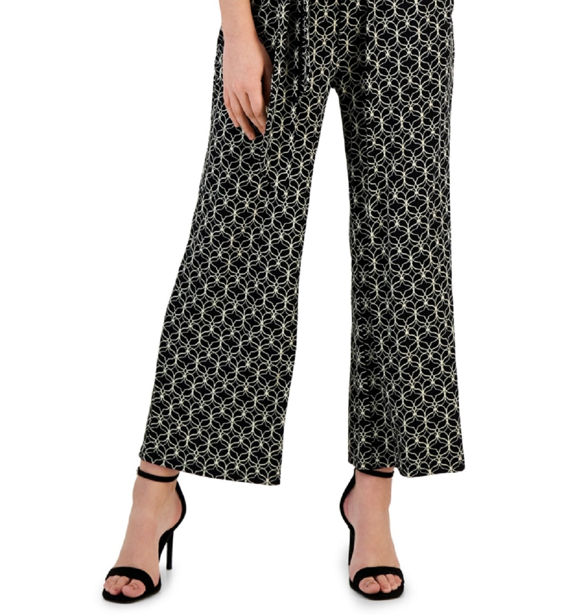 Macacão feminino JPR Studio com amarração na cintura e alças finas, preto, tamanho médio