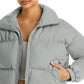 Jaqueta Puffer Feminina Bagatelle.Nyc Cinza Tamanho Médio