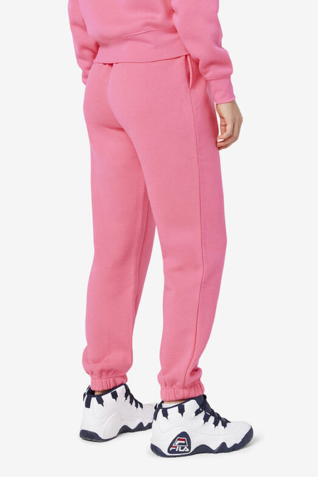 Calça jogger feminina Fila Lassie Full Length Rosa Tamanho P