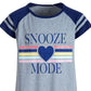 Camisola raglan com estampa gráfica para meninas Max &amp; Olivia Little &amp; Big, cinza, tamanho M (7-8)