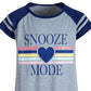 Camisola raglan com estampa gráfica para meninas Max &amp; Olivia Little &amp; Big, cinza, tamanho GG (14-16)