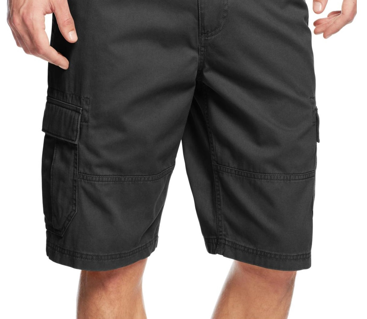 Shorts cargo masculinos American Rag com bolsos de algodão, cor carvão, tamanho 29
