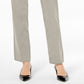Calça feminina com controle de barriga JM Collection, marrom, tamanho pequeno