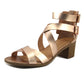 Material Girl Sandálias Femininas Danee Block Heel City Amarelas Tamanho 5 M