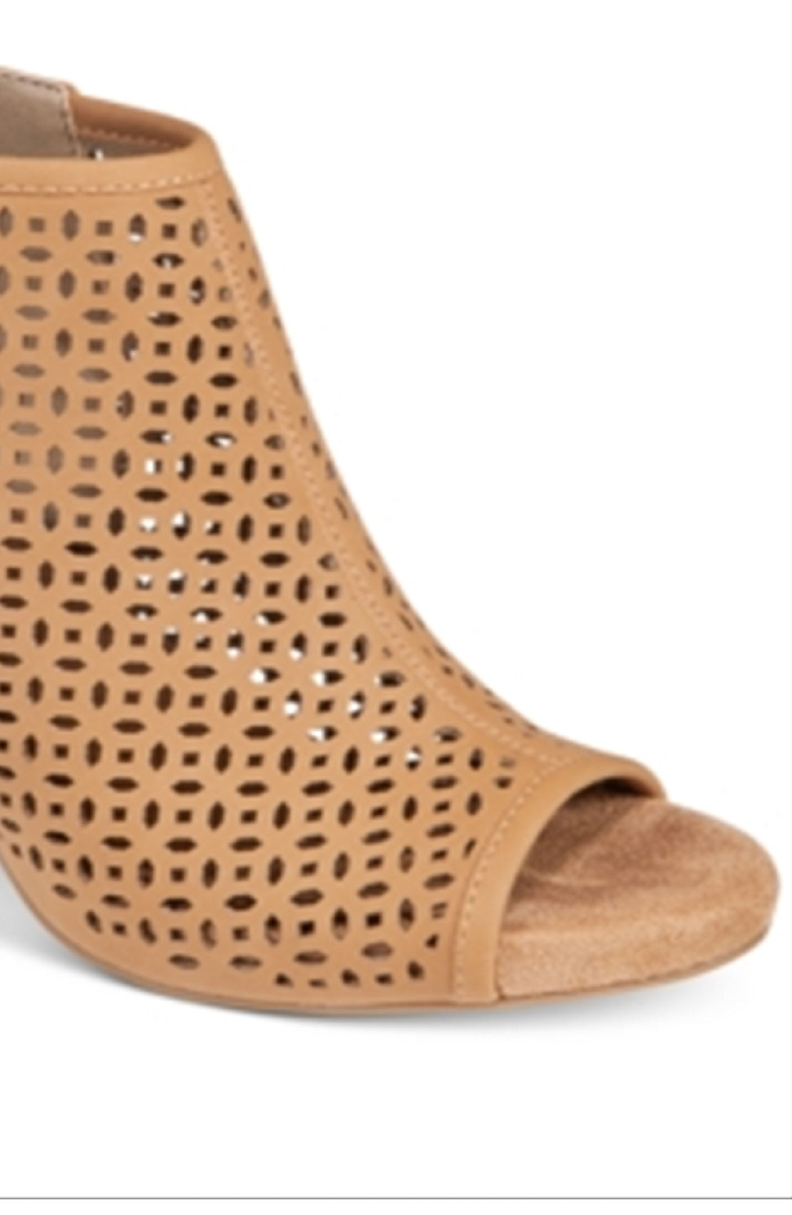 Giani Bernini Plataforma Feminina com Suporte de Arco Perfurado Josieyy Salto Bloco com Biqueira Amêndoa Shootie Marrom Tamanho 11 M