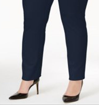 Calça Alfani Feminina para Trabalho Azul Tamanho 18W