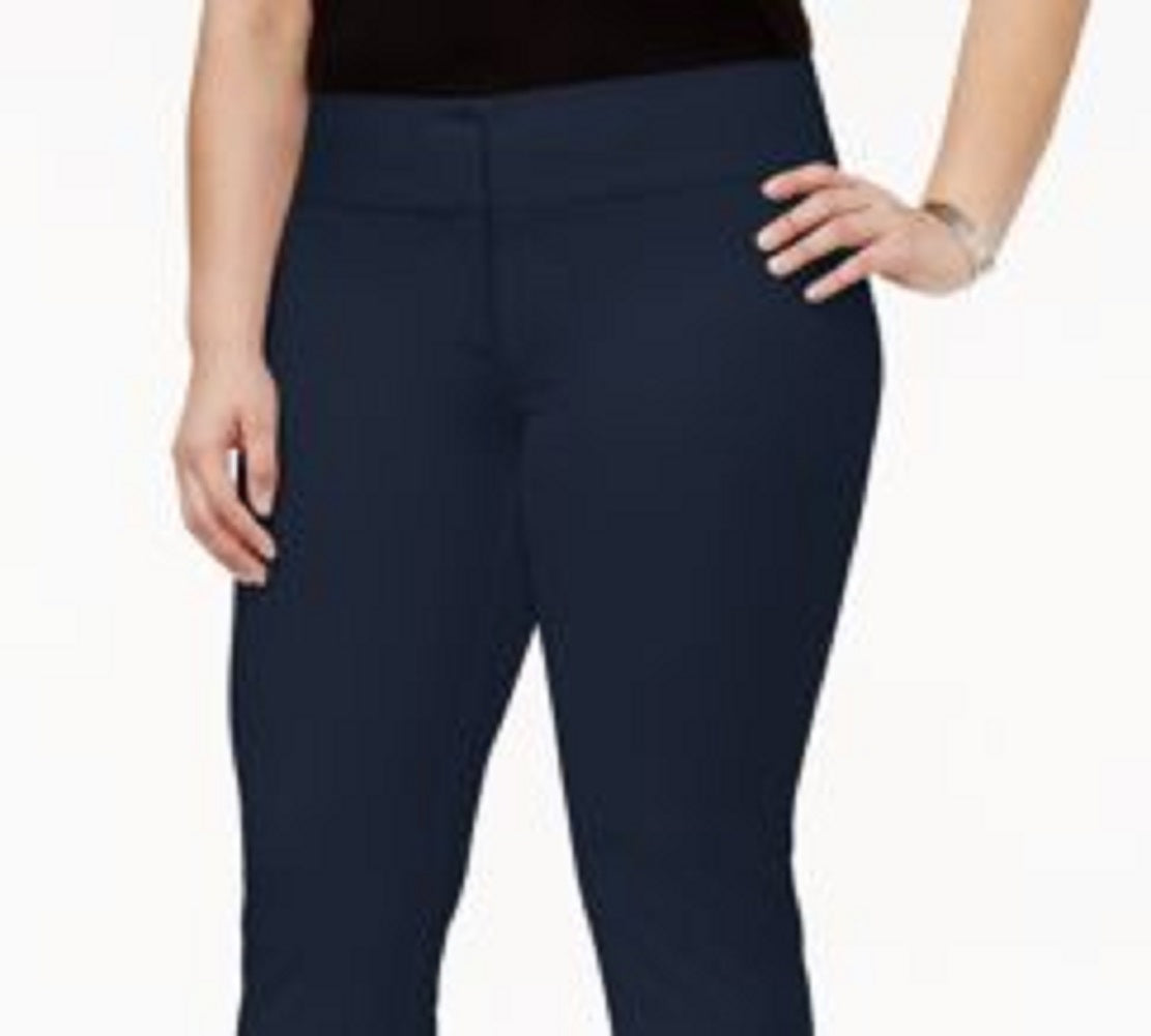 Calça Alfani Feminina para Trabalho Plus Azul Tamanho 22W